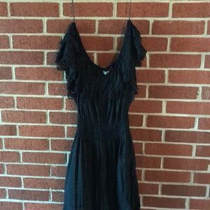 Black off shoulder dress